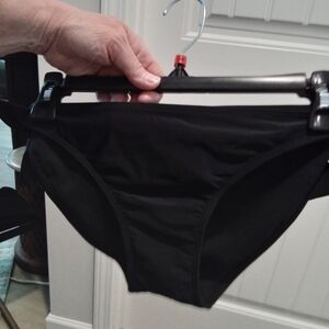 Xhileration Size L Black Bikini Bottoms With Side Tie (bottom only)